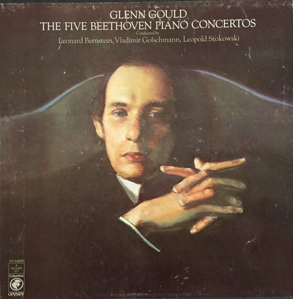 Glenn Gould, Leonard Bernstein, Vladimir Golschmann, Leopold Stokowski : The Five Beethoven Piano Concertos (LP,Compilation)