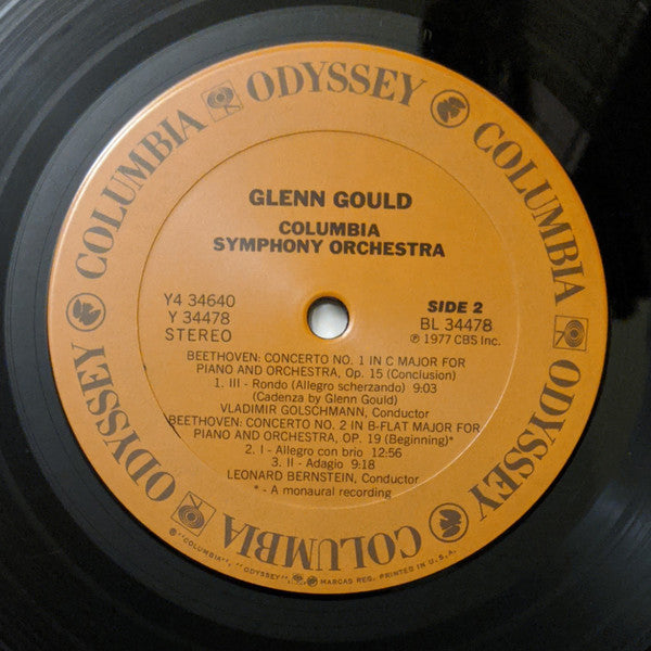 Glenn Gould, Leonard Bernstein, Vladimir Golschmann, Leopold Stokowski : The Five Beethoven Piano Concertos (LP,Compilation)