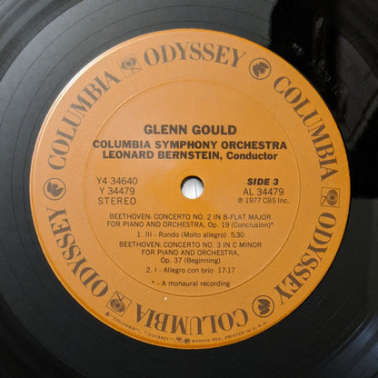 Glenn Gould, Leonard Bernstein, Vladimir Golschmann, Leopold Stokowski : The Five Beethoven Piano Concertos (LP,Compilation)