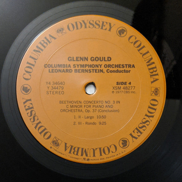 Glenn Gould, Leonard Bernstein, Vladimir Golschmann, Leopold Stokowski : The Five Beethoven Piano Concertos (LP,Compilation)