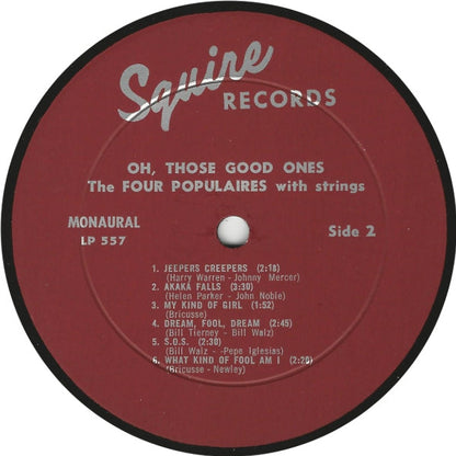 Four Populaires, The : Oh Those Good Ones! (LP,Album,Mono)