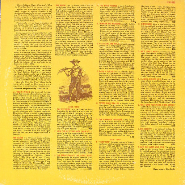 Alfred Newman, Debbie Reynolds, Ken Darby : How The West Was Won, Original Soundtrack (LP,Mono)