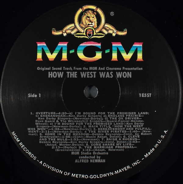 Alfred Newman, Debbie Reynolds, Ken Darby : How The West Was Won, Original Soundtrack (LP,Mono)
