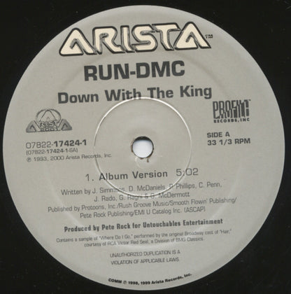 Run-DMC : Down With The King (12",33 ⅓ RPM)