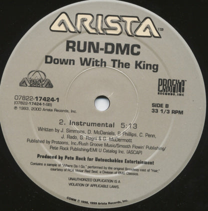 Run-DMC : Down With The King (12",33 ⅓ RPM)