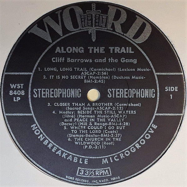 Cliff Barrows & The Gang : Along The Trail (LP,Stereo)