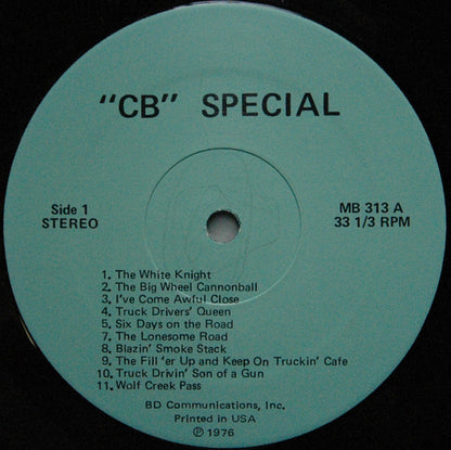 Curtis McPeake & The Nashville Pickers Featuring Dick Curless : CB Special (LP,Album)