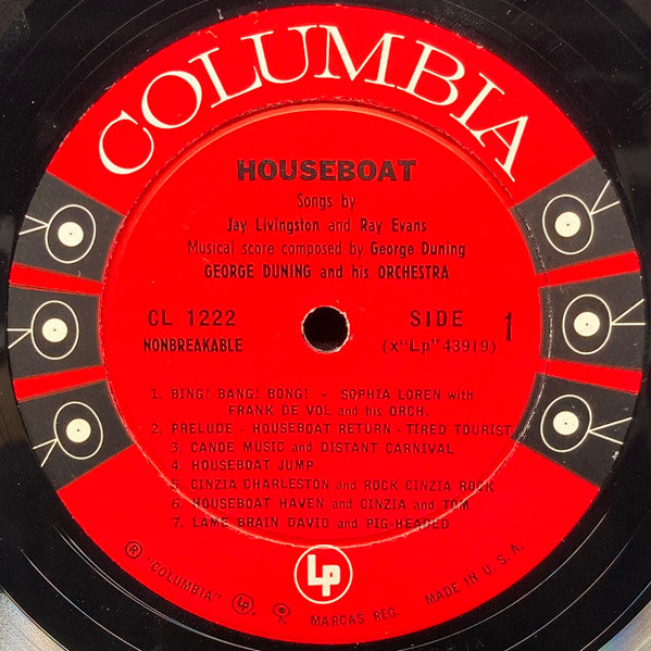 George Duning : Houseboat (LP,Album)