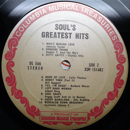 Various : Soul's Greatest Hits / Kings And Queens Of Soul (LP,Compilation,Stereo)