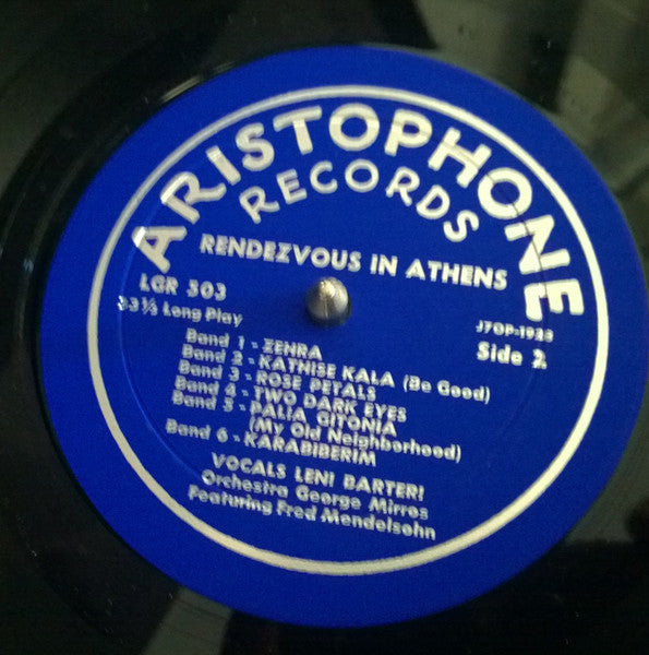 Leni Barteri : Rendezvous In Athens (LP,Mono)