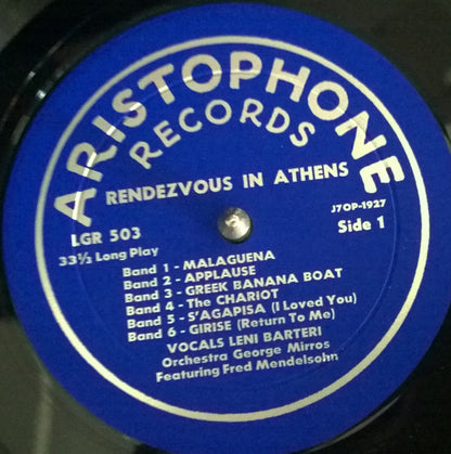 Leni Barteri : Rendezvous In Athens (LP,Mono)