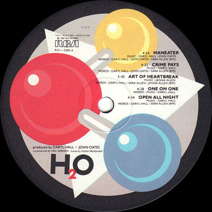 Daryl Hall & John Oates : H₂O (LP,Album,Stereo)