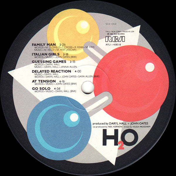 Daryl Hall & John Oates : H₂O (LP,Album,Stereo)