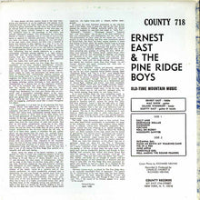 Ernest East And Pine Ridge Boys (2), The : Old-Time Mountain Music (LP,Album)