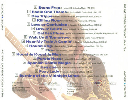 Jimi Hendrix Experience, The : Radio One (Album)