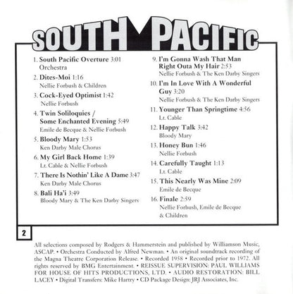 Rodgers & Hammerstein : South Pacific (Album,Remastered)