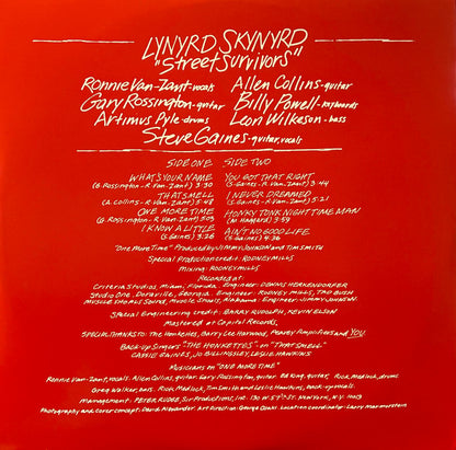 Lynyrd Skynyrd : Street Survivors (LP,Album,Reissue)