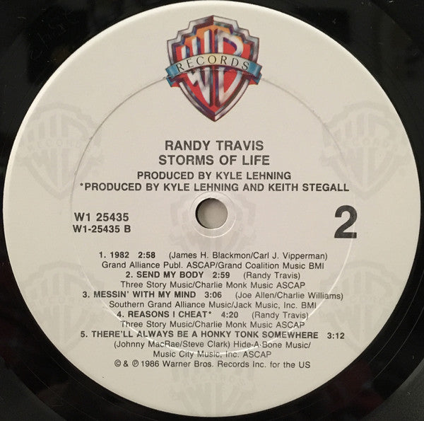 Randy Travis : Storms Of Life (LP,Club Edition)