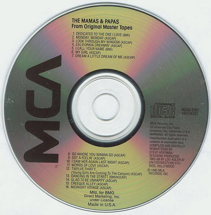 Mamas & The Papas, The : 16 Of Their Greatest Hits (Compilation,Club Edition,Reissue,Remastered,Stereo)