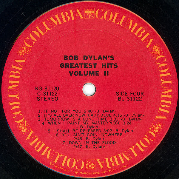 Bob Dylan : Bob Dylan's Greatest Hits Volume II (LP,Compilation,Stereo)