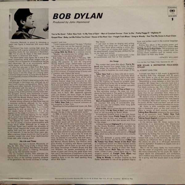 Bob Dylan : Bob Dylan (LP,Album,Reissue,Stereo)