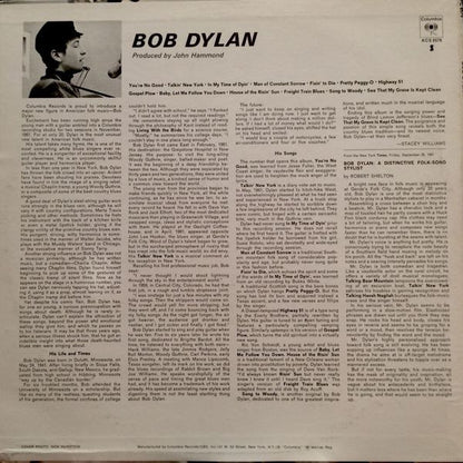 Bob Dylan : Bob Dylan (LP,Album,Reissue,Stereo)