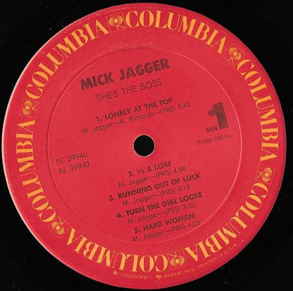 Mick Jagger : She's The Boss (LP,Album,Stereo)