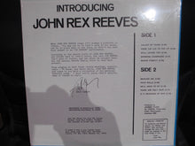 John Reeves (2) : Introducing John Rex Reeves (LP,Album)