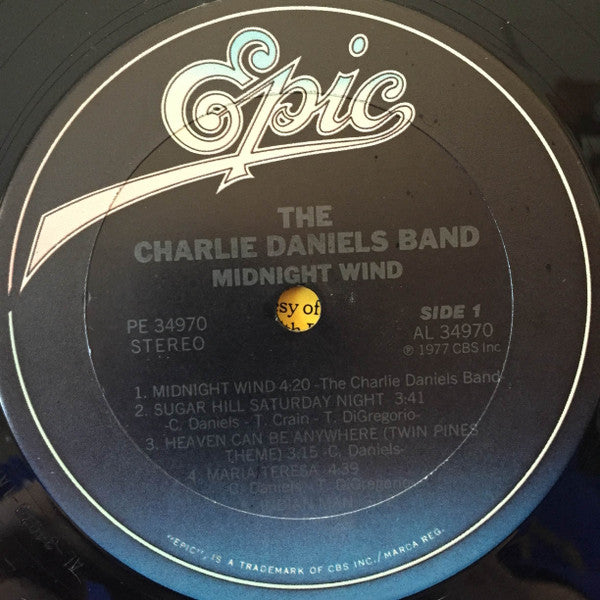 The Charlie Daniels Band : Midnight Wind (LP,Repress)