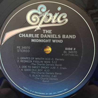 The Charlie Daniels Band : Midnight Wind (LP,Repress)