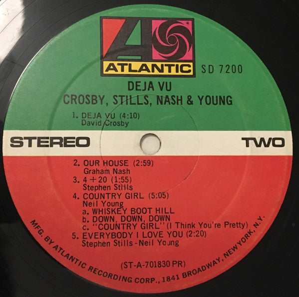 Crosby, Stills, Nash & Young : Déjà Vu (LP,Album)