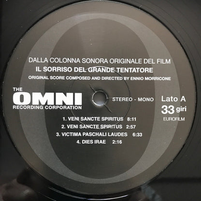 Ennio Morricone : Il Sorriso Del Grande Tentatore (Colonna Sonora Originale) (LP,Album,Limited Edition,Reissue,Remastered)