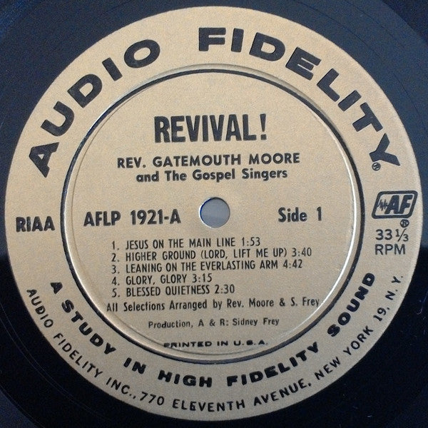 Gatemouth Moore : Revival! (LP,Mono)