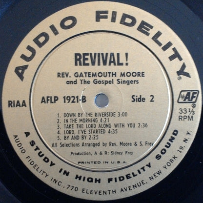 Gatemouth Moore : Revival! (LP,Mono)
