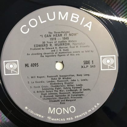 Edward R. Murrow : "I Can Hear It Now" 1919-1949 (LP,Album,Compilation,Reissue)
