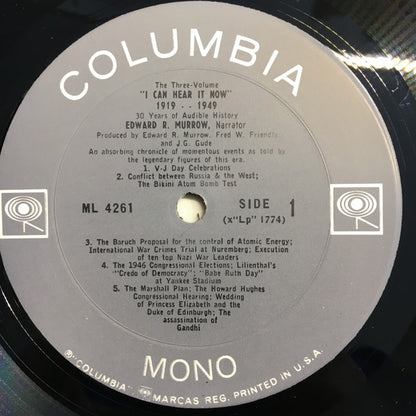 Edward R. Murrow : "I Can Hear It Now" 1919-1949 (LP,Album,Compilation,Reissue)