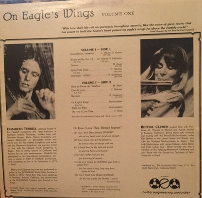 Elizabeth Turrell And Bettine Clemen : On Eagle's Wings (LP,Album)