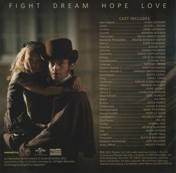 Various : Les Misérables (Highlights From The Motion Picture Soundtrack) (Album)