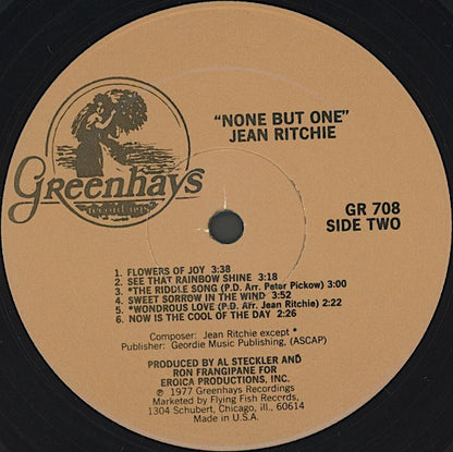 Jean Ritchie : None But One (LP,Album,Reissue)