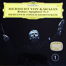 Herbert von Karajan, Johannes Brahms, Berliner Philharmoniker : Symphonie Nr. 1 (LP,Stereo)