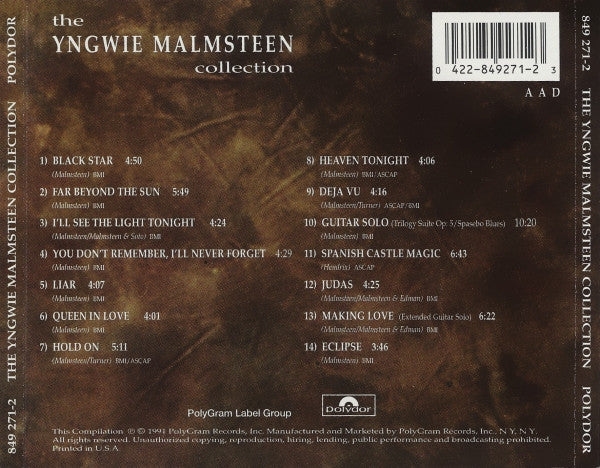 Yngwie Malmsteen : The Yngwie Malmsteen Collection (Compilation,Reissue)