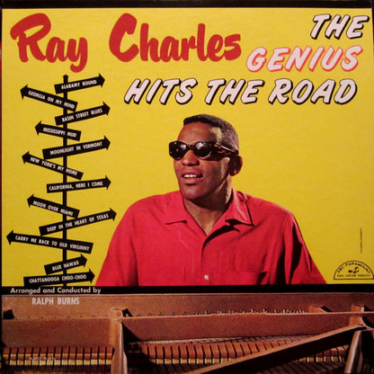 Ray Charles : The Genius Hits The Road (LP,Album,Mono)