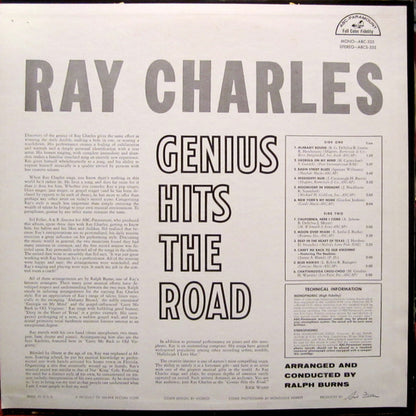 Ray Charles : The Genius Hits The Road (LP,Album,Mono)