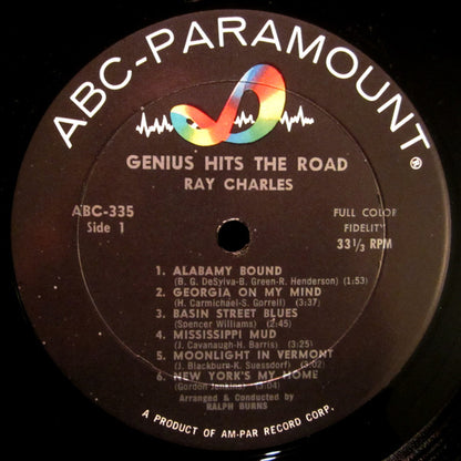 Ray Charles : The Genius Hits The Road (LP,Album,Mono)