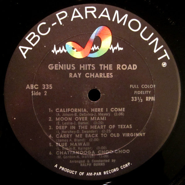 Ray Charles : The Genius Hits The Road (LP,Album,Mono)