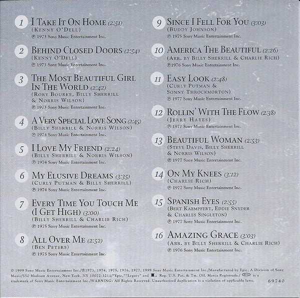 Charlie Rich : 16 Biggest Hits (HDCD,Compilation)