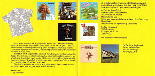 Jimmy Buffett : Songs You Know By Heart - Jimmy Buffett's Greatest Hit(s) (Compilation,Club Edition,Reissue)