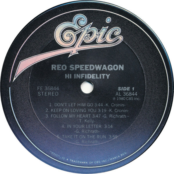 REO Speedwagon : Hi Infidelity (LP,Album)