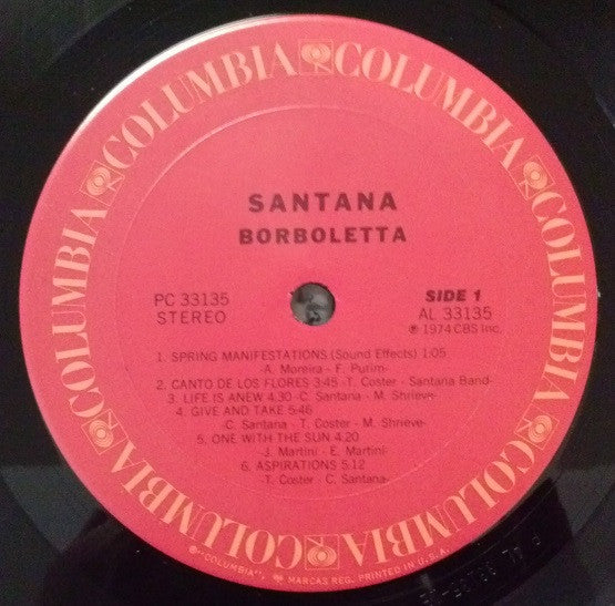 Santana : Borboletta (LP,Album)