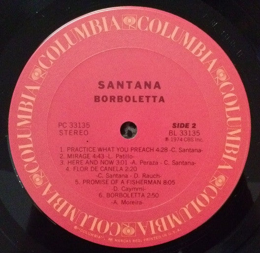 Santana : Borboletta (LP,Album)